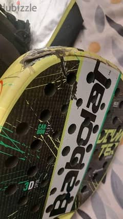 babloat padel racket not in a great condition