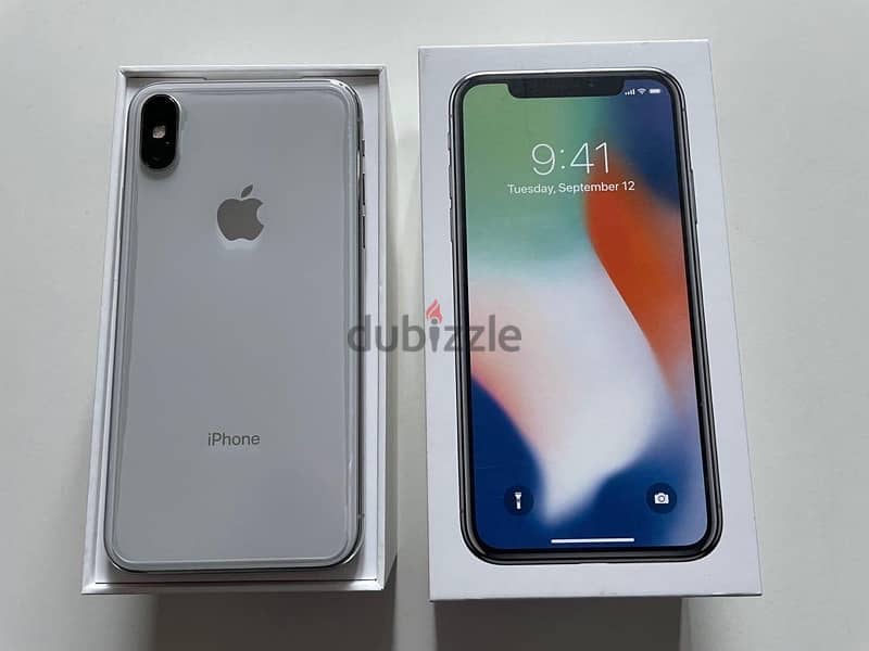 iphone x64 عليه وكابل وجراب وسكرينه مغير شاشه اصلي واقف بصمه فقط 2