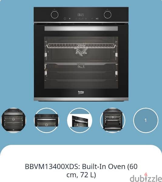 beko built-in oven for sale 1