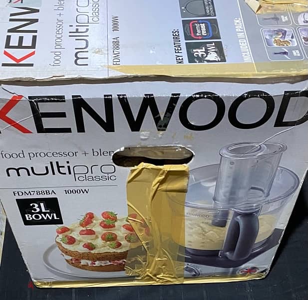 kenwood food processor + blender multipro classic fdm788ba 1000w 1