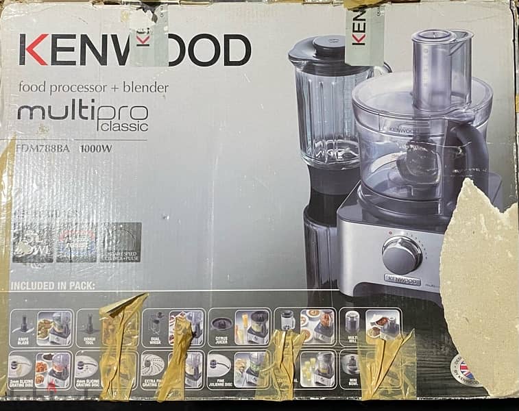 kenwood food processor + blender multipro classic fdm788ba 1000w 2