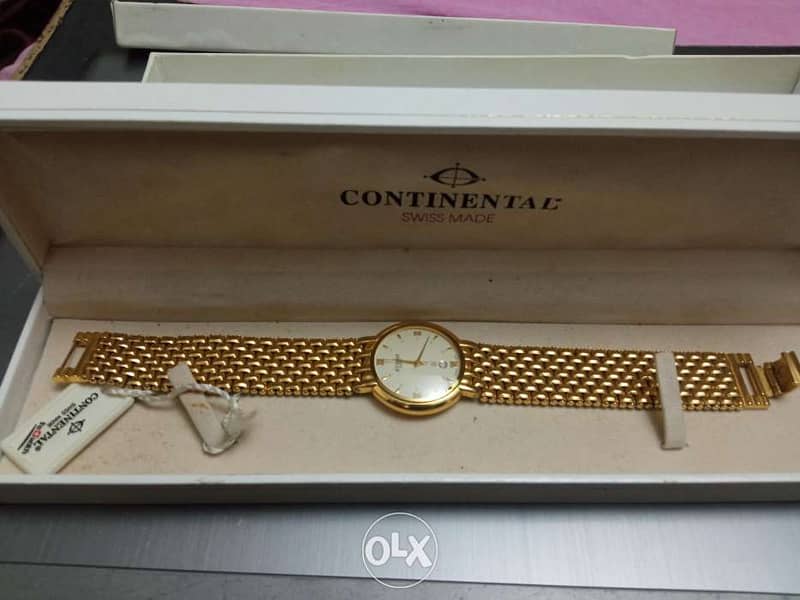 continental watch swiss made 22k gold 2