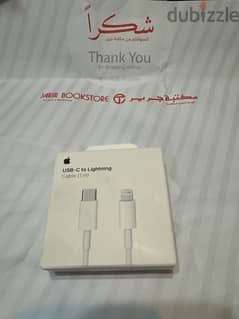 Apple cable USB C to lightening sync and charge cable. 1m 0