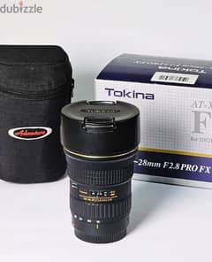 عدسه tokina 16-28 بحاله الزيرو