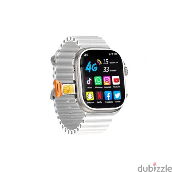 ساعه سمارت تاتش سكرين Smart Watch S8 Ultra. android with SIM CARD. 4G 18