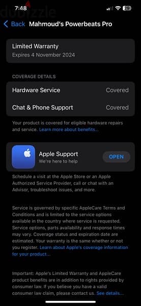power Beats Pro Original in warranty 4