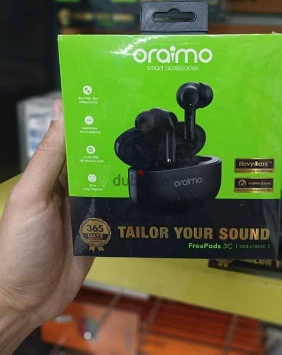 سماعه اورايمو 3c جديده متبرشمه لم تستخدم oraimo 3c 0