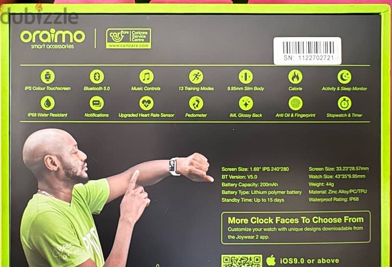 Oraimo Smart watch OSW-16 ساعه اريمو 1