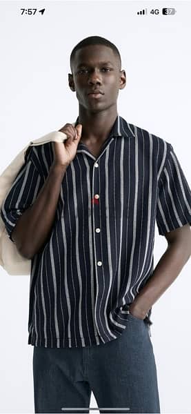 zara men striped shirt 2