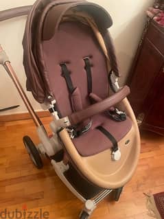 Hot mom stroller + bassinet used twice excellent condition