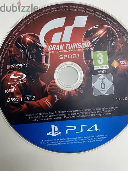 PlayStation game gran tursimo CD ps5 ps4 بلايستيشن إسطوانه 2