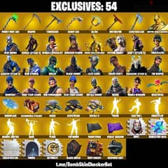 Fortnite account 310 skins for sale from season 1 one