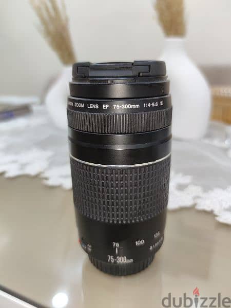 Lens 75-300 Zoom iii عدسه كانون 0