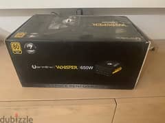 BitFenix Whisper M 80 Plus Gold Full Modular 650W PSU 0