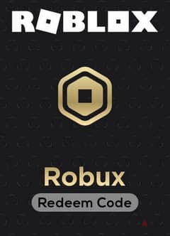 Roblox 100R (Robux) Gift Card.