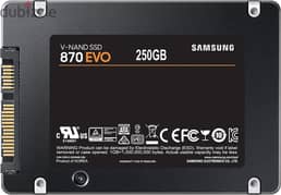 هارد سامسونج جديد بالعلبه متبرشم hard samsung ssd 250g 0