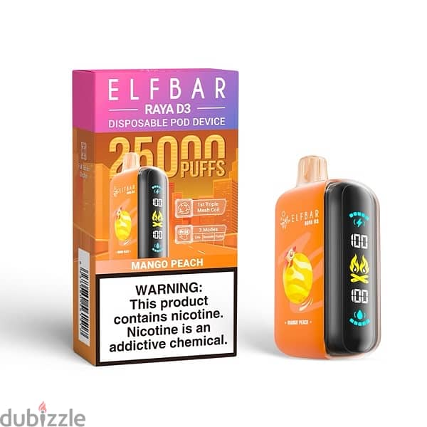 elf bar 25000 puff ديسبوسبل 2