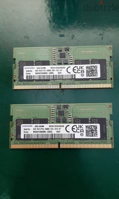 2x 8GB DDR5-4800MHz SO-DIMM RAM sticks for sale