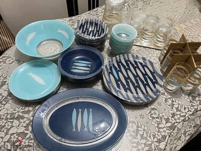 luminarc dinner set 46 pc