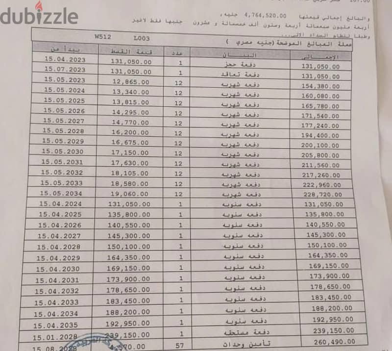 شقة للبيع في مدينتي 107 متر في B14  مجموعة 141 تقسيط علي 12 سنه 1