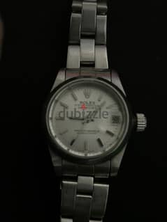 Rolex Date Silver Dial Oyster Stainless Steel Watch 69160 Vintage