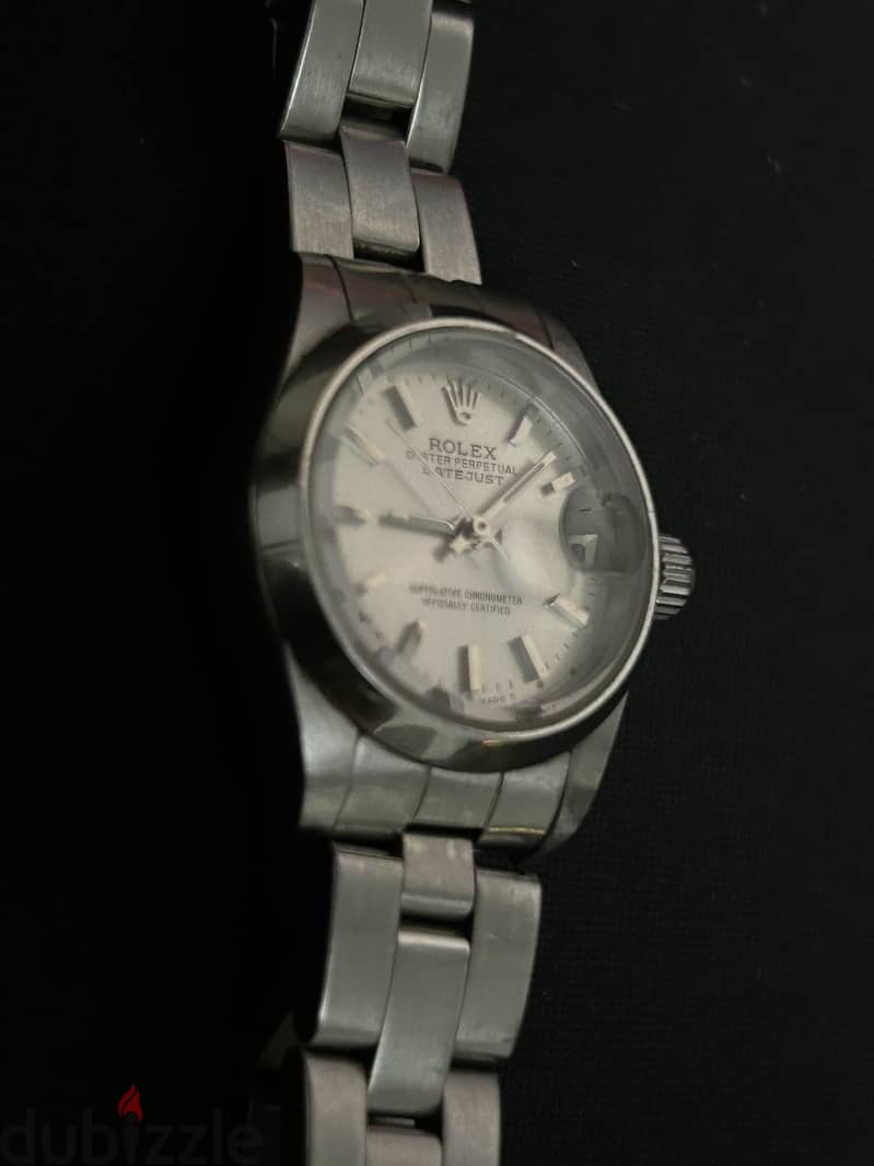 Rolex Date Silver Dial Oyster Stainless Steel Watch 69160 Vintage 1