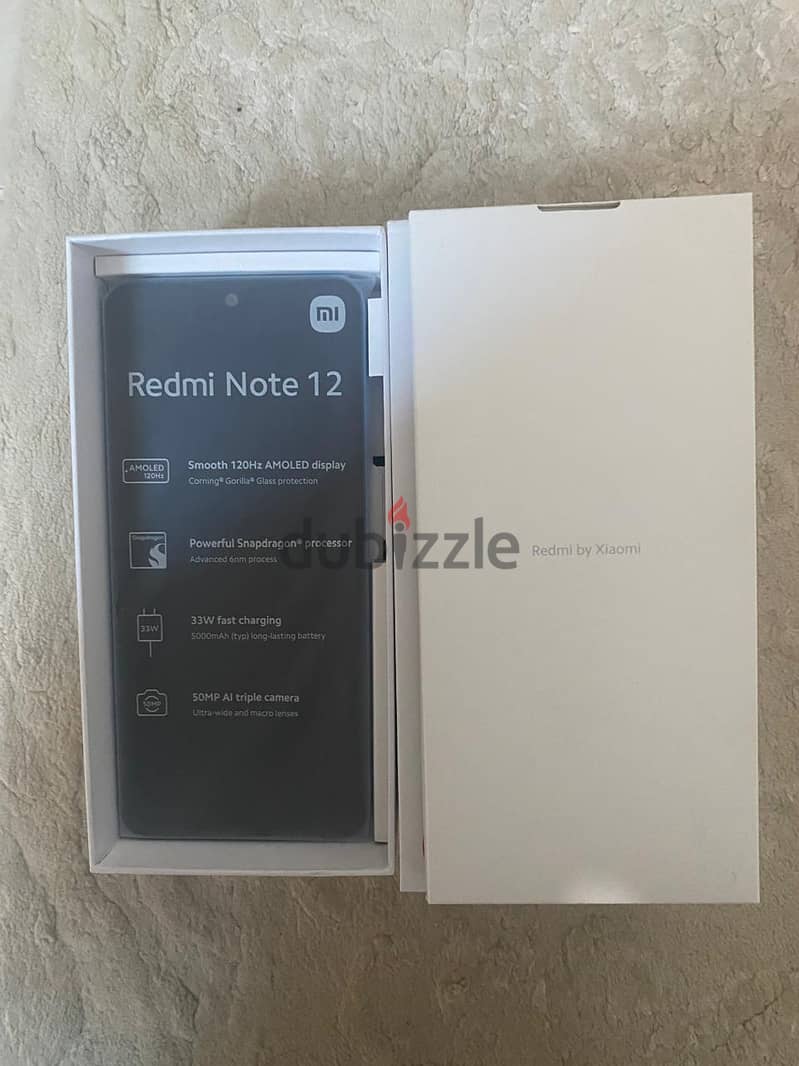 Redmi note 12 Ice Blue 8GB RAM 128GB ROM 1