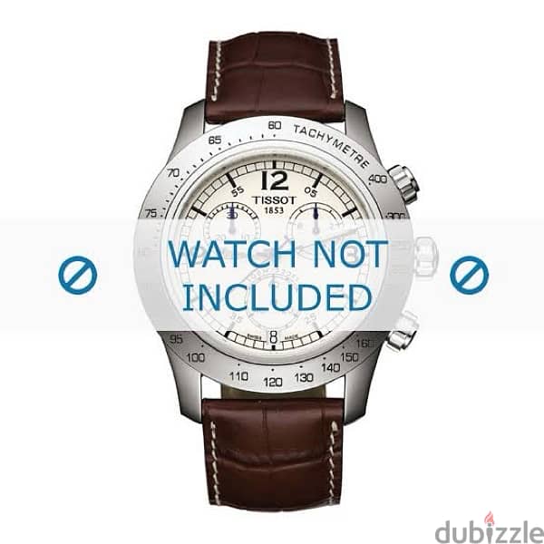 Watch strap Tissot leather Brown 22mm 3