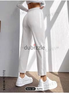 بنطلون ابيض شى ان  white pants shein M