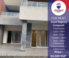 Zayed Regency Compound  Townhouse  For Rent  353m 0