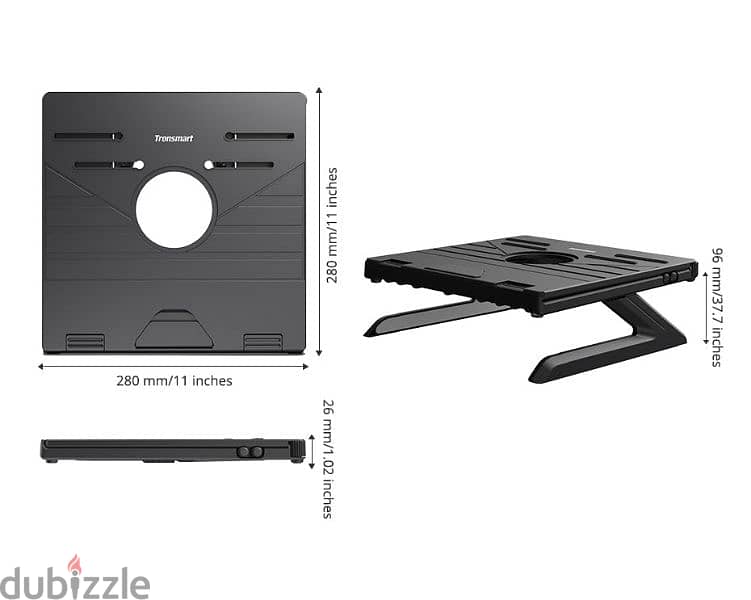 حامل لابتوب من ترونسمارت قابل للطي transmart foldable laptop stand 4