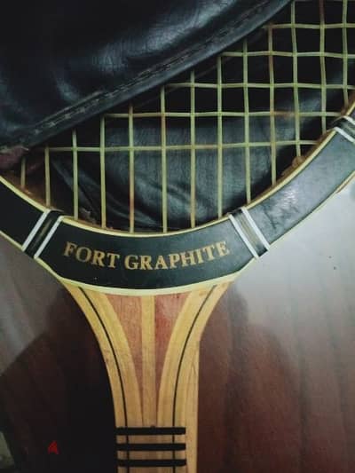 Vintage Dunlop Maxply Fort Wooden Tennis Racket with Cover