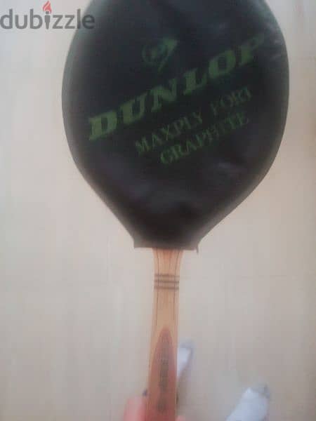 Vintage Dunlop Maxply Fort Wooden Tennis Racket with Cover 3