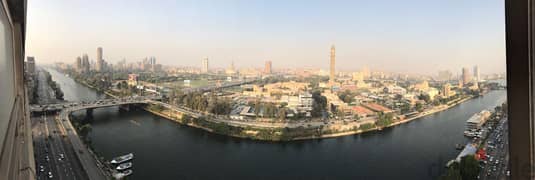 Luxury furnished apartment for rent, 352 sqm, on the Nile, in Agouza