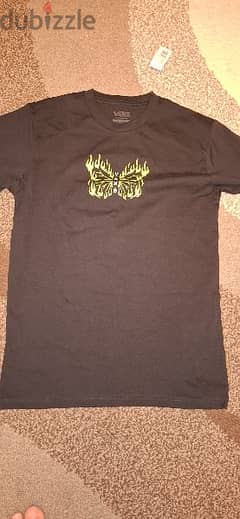 Vans Size Small Butterflame tee Black