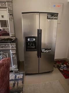 whirlpool fridge side by side, mint condition