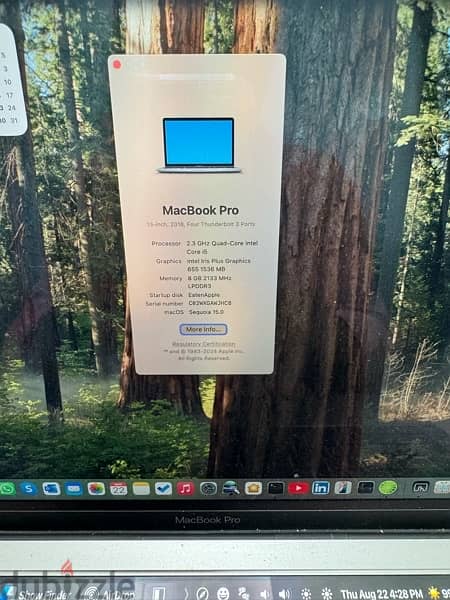 Macbook Pro i5 2018 with Touchbar 256GB SSD / 8GB RAM 1