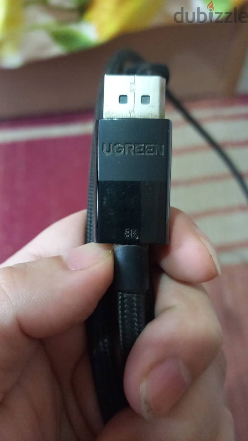 كابل دسبلاى بورت UGREEN DisplayPort 1.4 Cable, 8K DP 2