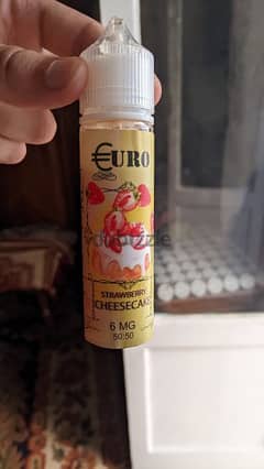 liquid ليكويد 60Ml فراوله تشيسكيك 6 نيكوتين يورو