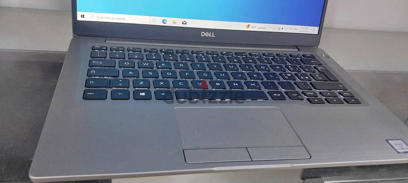 Dell 7400 الجيل التامن i5 ماتيريال معدن فضي شيك جدا ultra slim 11