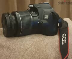 Canon 250D with accessories