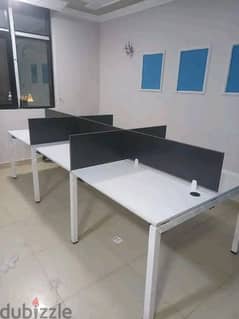 خلية عمل  - work station - Partition خشب mdf إسباني مقاس الفرد ١٢٠*٦٠