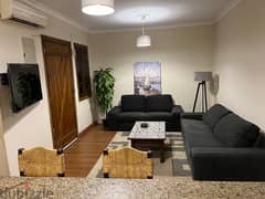 Lowest price furnished modern studio with garden rent Al Rehab City 0