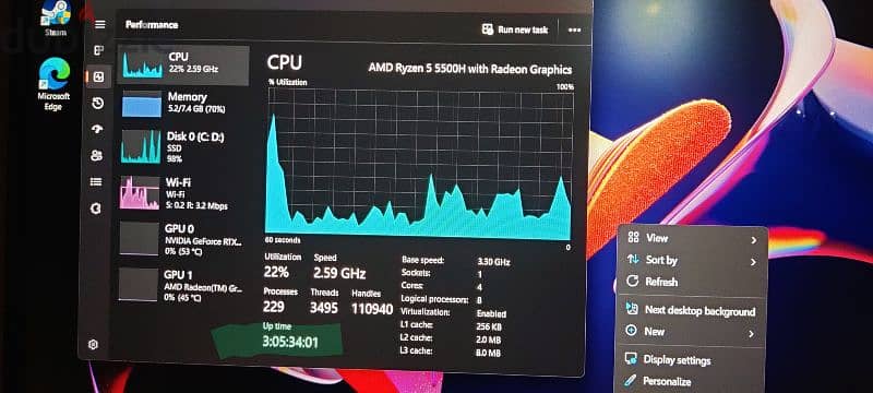 lenovo gaming 3 Ryzen5 5