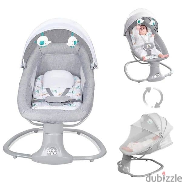 Rechargeable Electric Baby Rocker Bassinet 1