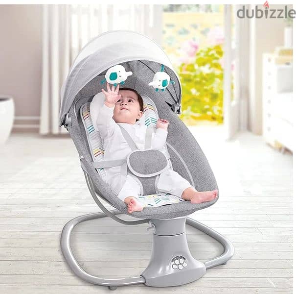 Rechargeable Electric Baby Rocker Bassinet 4