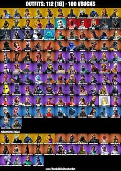 Fortnite account for sale 112 skins from season one 1 (og skins) 0