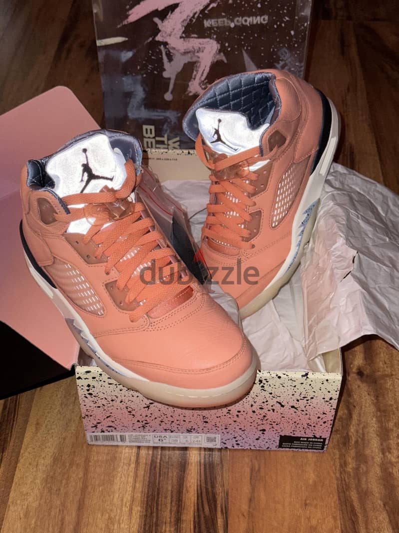 Air Jordan 5 DJ Khaled Crimson Bliss Authentic - الاصليه 5