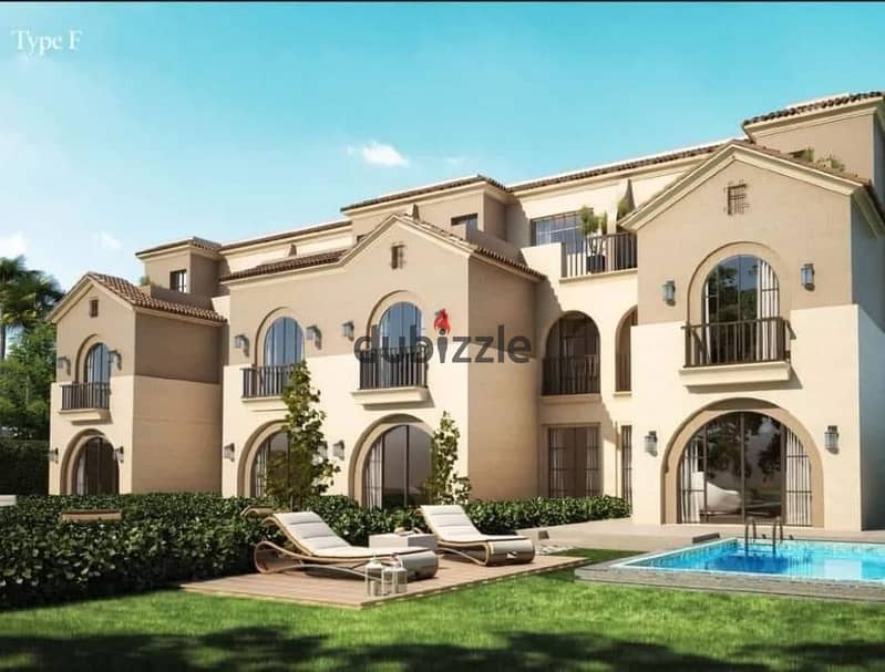 A 5-bedroom master villa for sale in a fully-serviced compound on the Suez-Sur Road with Madinaty 1