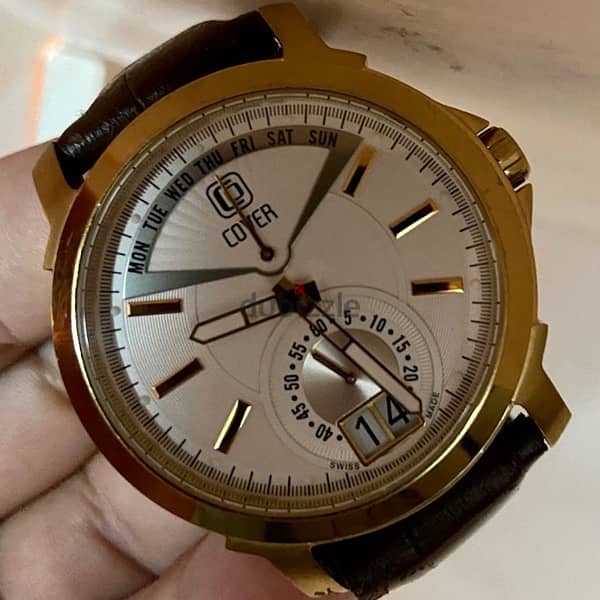 Original Swiss Made Quartz COVER Retrograde 42mm بالعلبه والضمان 2